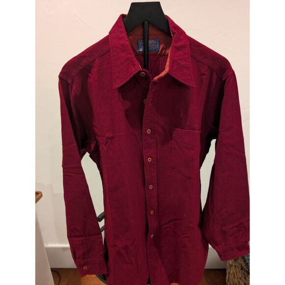 Pendleton Other - Pendleton Wool Shirt – Men’s Large, Burgundy/Red, 100% Virgin Wool, Made in USA
